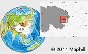 Physical Location Map of Zekog, highlighted country, highlighted parent region