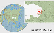 Savanna Style Location Map of Zekog, highlighted parent region, hill shading