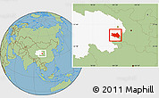Savanna Style Location Map of Zekog, highlighted parent region