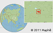 Savanna Style Location Map of Zekog