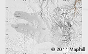 Physical Map of Zekog, lighten