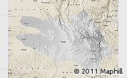 Physical Map of Zekog, shaded relief outside