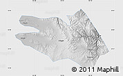 Physical Map of Zekog, single color outside