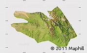 Satellite Map of Zekog, cropped outside