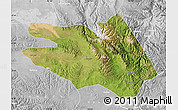 Satellite Map of Zekog, lighten, desaturated