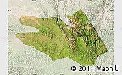 Satellite Map of Zekog, lighten