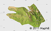 Satellite Map of Zekog, single color outside