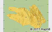 Savanna Style Map of Zekog, single color outside