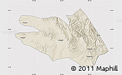 Shaded Relief Map of Zekog, cropped outside
