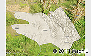 Shaded Relief Map of Zekog, satellite outside
