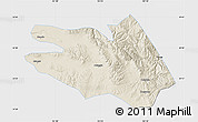 Shaded Relief Map of Zekog, single color outside