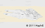Classic Style Panoramic Map of Zekog, single color outside