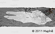 Physical Panoramic Map of Zekog, darken