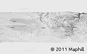 Physical Panoramic Map of Zekog, lighten, desaturated