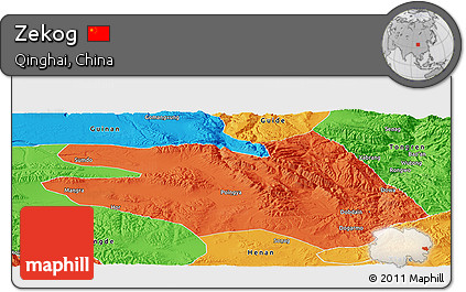 Political Panoramic Map of Zekog