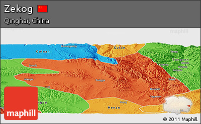 Political Panoramic Map of Zekog