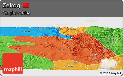 Political Panoramic Map of Zekog
