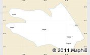 Classic Style Simple Map of Zekog, single color outside