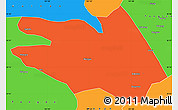 Political Simple Map of Zekog