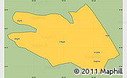 Savanna Style Simple Map of Zekog, cropped outside