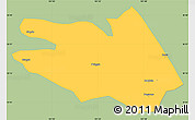Savanna Style Simple Map of Zekog, single color outside