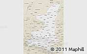 Classic Style 3D Map of Shaanxi