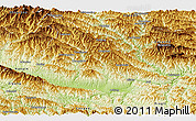 Physical Panoramic Map of Ankang