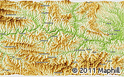Physical 3D Map of Baihe