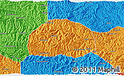 Political 3D Map of Baihe