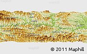 Physical Panoramic Map of Baihe
