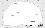 Silver Style Simple Map of Baihe