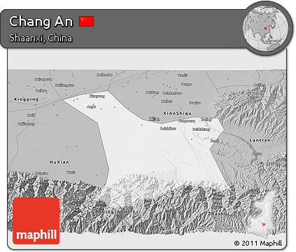 Gray 3D Map of Chang An