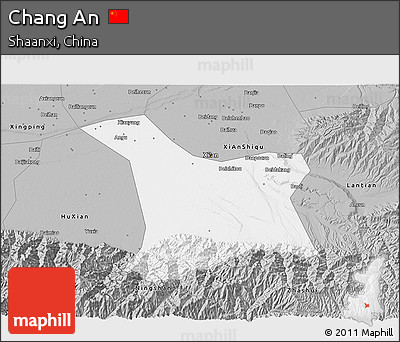 Gray 3D Map of Chang An