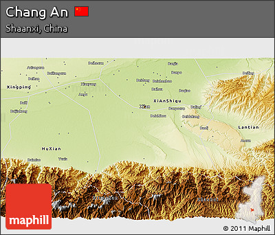 Physical 3D Map of Chang An