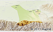 Physical 3D Map of Chang An, lighten