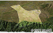 Satellite 3D Map of Chang An, darken