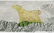 Satellite 3D Map of Chang An, lighten, semi-desaturated