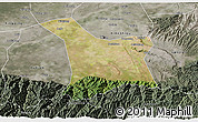 Satellite 3D Map of Chang An, semi-desaturated