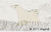 Shaded Relief 3D Map of Chang An, lighten