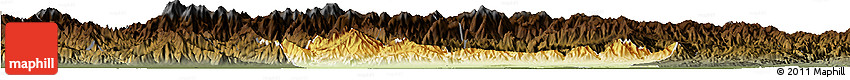 Physical Horizon Map of Chang An, darken