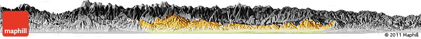 Physical Horizon Map of Chang An, desaturated