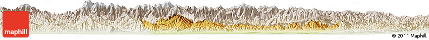 Physical Horizon Map of Chang An, lighten