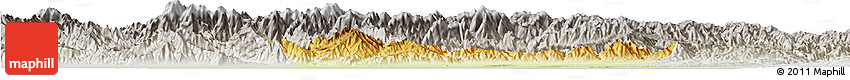 Physical Horizon Map of Chang An, lighten, semi-desaturated