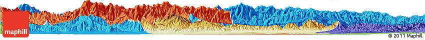 Physical Horizon Map of Chang An, political outside