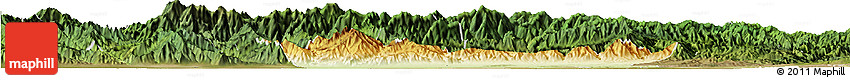 Physical Horizon Map of Chang An, satellite outside