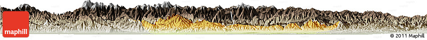 Physical Horizon Map of Chang An, semi-desaturated