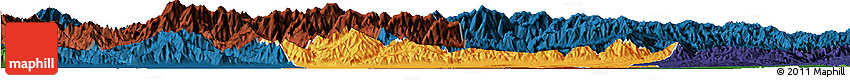 Political Horizon Map of Chang An, darken