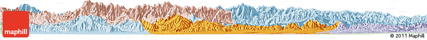 Political Horizon Map of Chang An, lighten