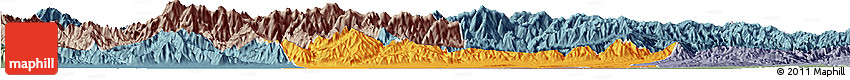 Political Horizon Map of Chang An, semi-desaturated