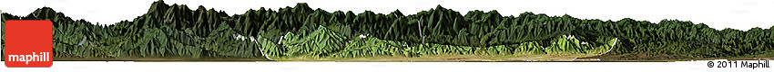 Satellite Horizon Map of Chang An, darken